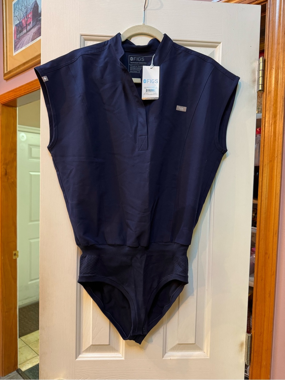 FIGS Navy One-Piece Medical Scrub Bodysuit